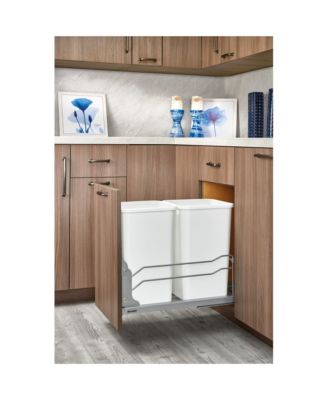 Double Pullout Trash Can 27 qt. with Soft-close, 53WC-1527SCDM-213