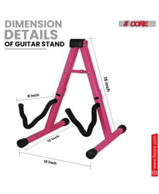 Double Guitar Stand Floor Adjustable Heavy Duty A Frame Folding Acoustic Electric Bass Mandolin Banjo Violin Holder Stands