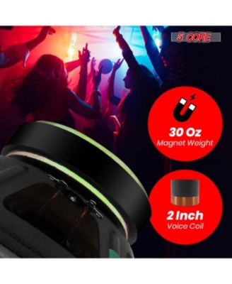 10 Inch Subwoofer Speaker 600W Peak 4 Ohm Replacement Car Audio Bass Sub Woofer with 30 Oz Magnet WF 10120 8OHM 2Pcs