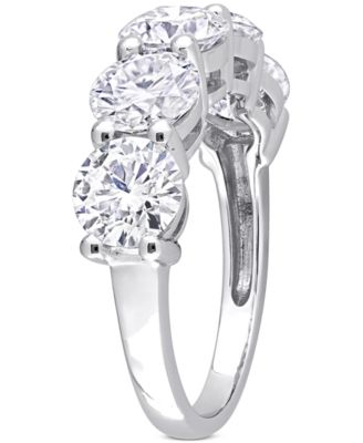 Moissanite Five Stone Anniversary Band (4 ct. t.w.) in 10k White Gold