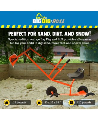 and Roll Special Edition Sandbox Digger w/ 360 Degree Rotation, Orange