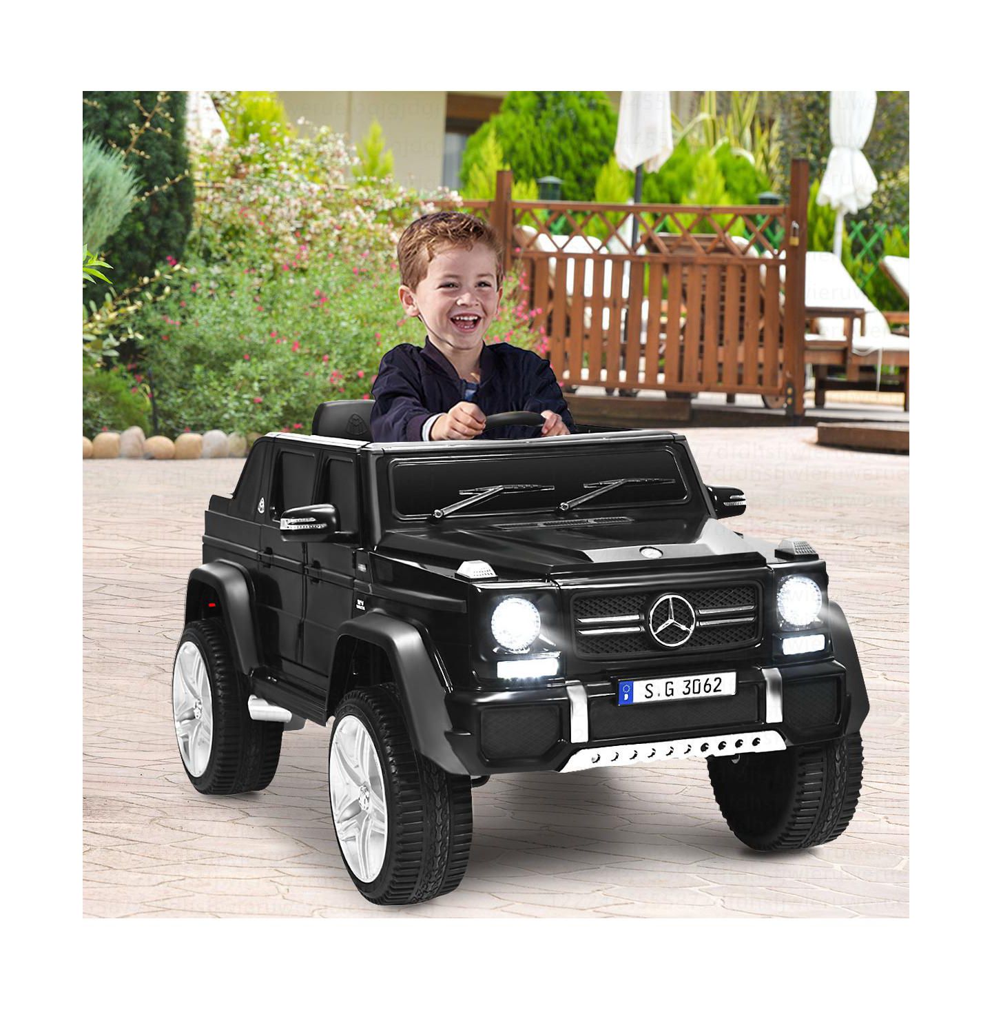 Детская игрушка Costway Maybach G650S 45"L x 27"W x 22.5"H Electric Remote Control Ride-On Car, 66 lbs. Capacity, Ages 3-8, цвет: Чёрный — фото 6