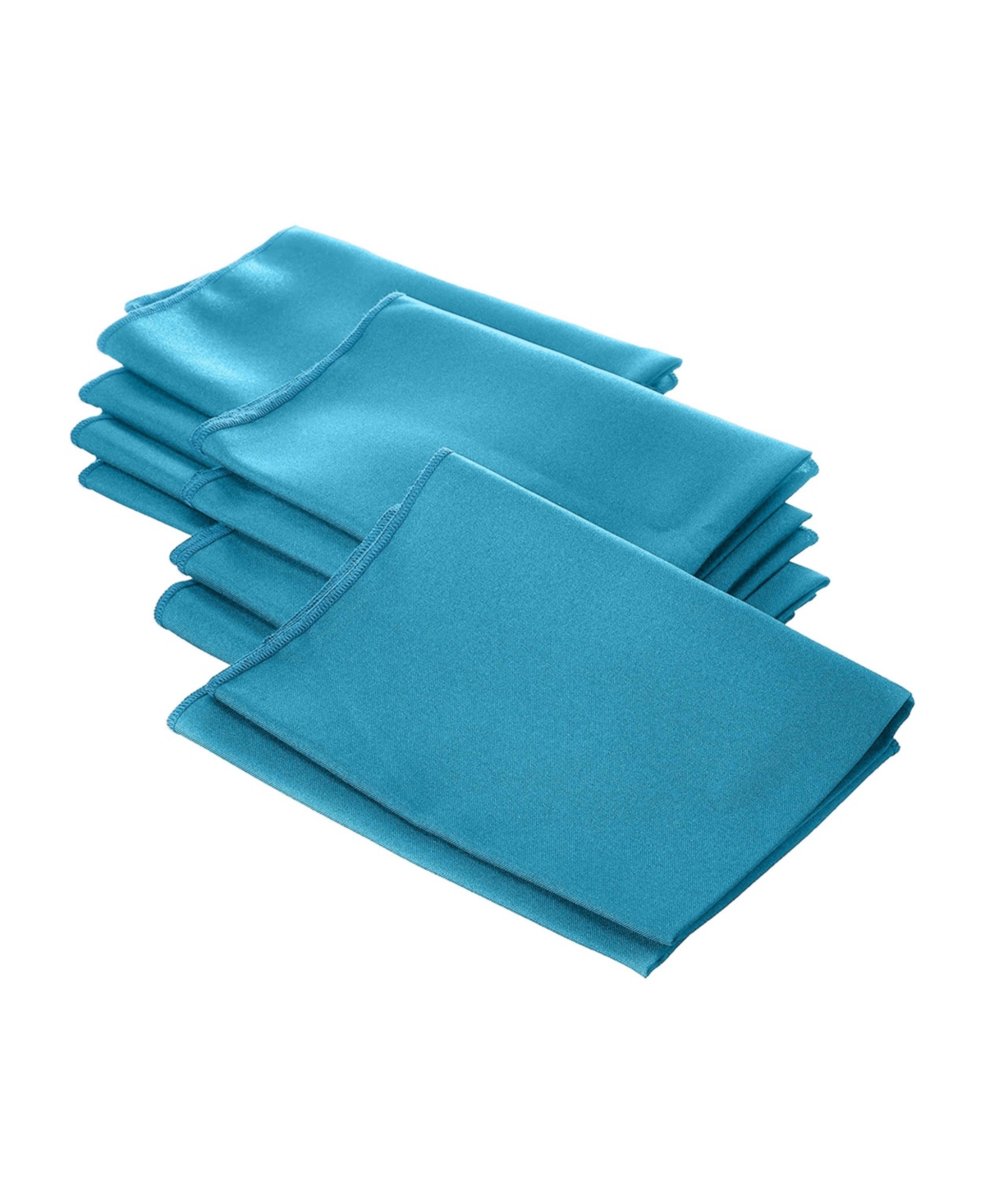 Set of 10 Fabric Napkins &#x2013; 18x18-Inch Reusable Polyester Poplin Table Linens for Events & Restaurants - Yellow light