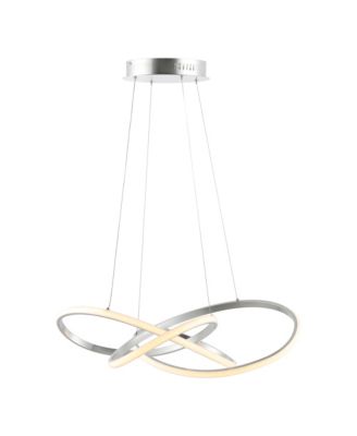 Alexia 25" Abstract Integrated LED Metal Adjustable Pendant