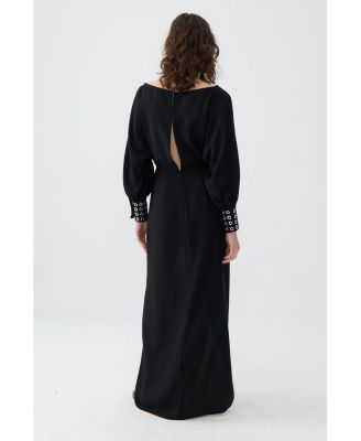 Women's Knot Front Long Dress