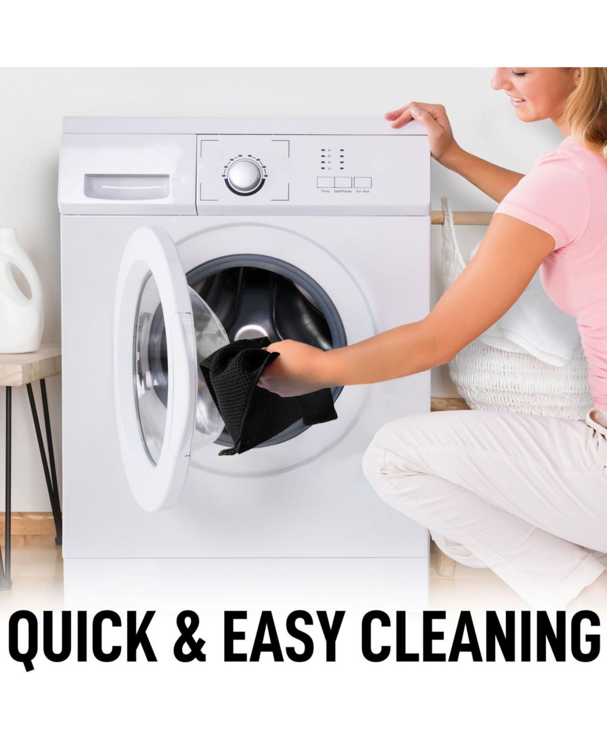 Reusable Kitchen Towels 3 Pack 100% Cotton Waffle Weave - Super Absorbent Dish for