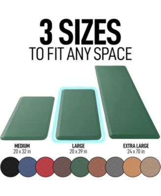 Large 20x39 Anti Fatigue Mat Cushioned Memory Foam Kitchen Mat