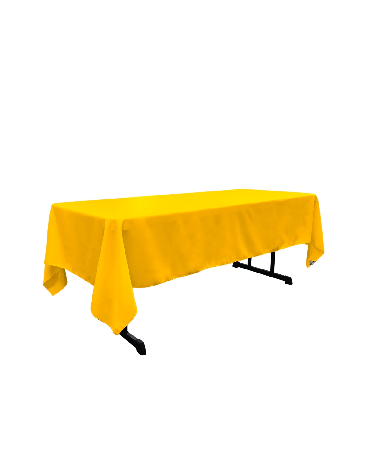 Large Rectangular Tablecloth &#x2013; 60x144 Polyester Poplin for Banquets, Holidays & Everyday Dining - Yellow light
