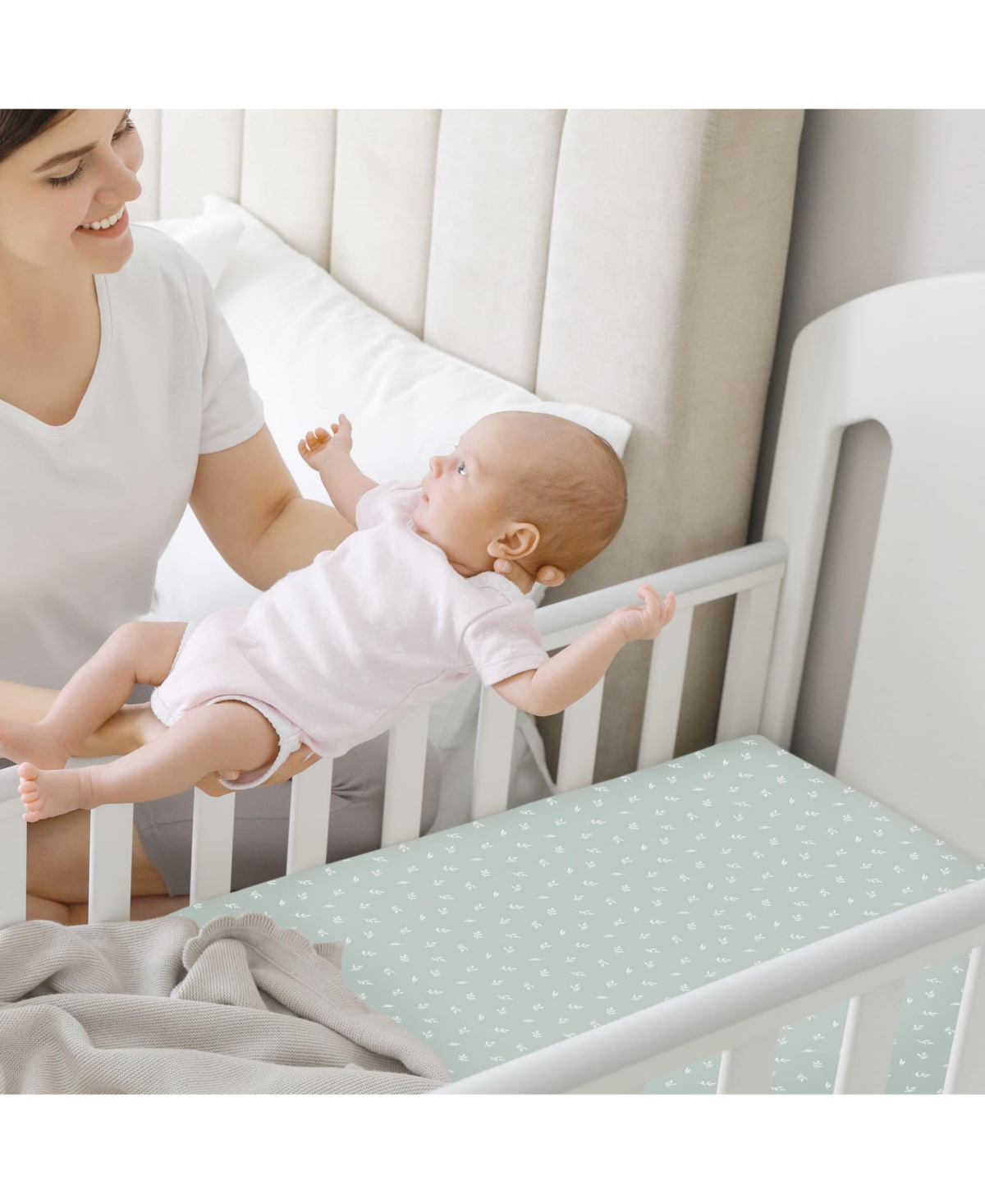 KeaBabies Mini Crib Sheets for Baby Girls, Boys, 2-Pack Soothe and Play Sheets Fitted, Organic N Play Mattress Sheet