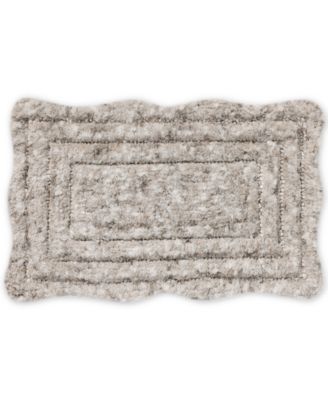 Loloi - Niki Blue Scallop Skid-Resistant Bath Rug, 20" x 32"