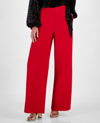 Tahari ASL - Women's Wide-Leg Mid-Rise Pants