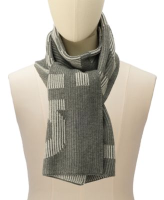 Men's Plaited Logo Scarf