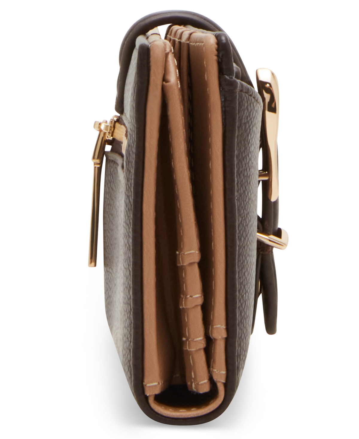 Anne Klein 2 Piece Gift Set with Sculpted Buckle Wallet and Removeable Card Organizer