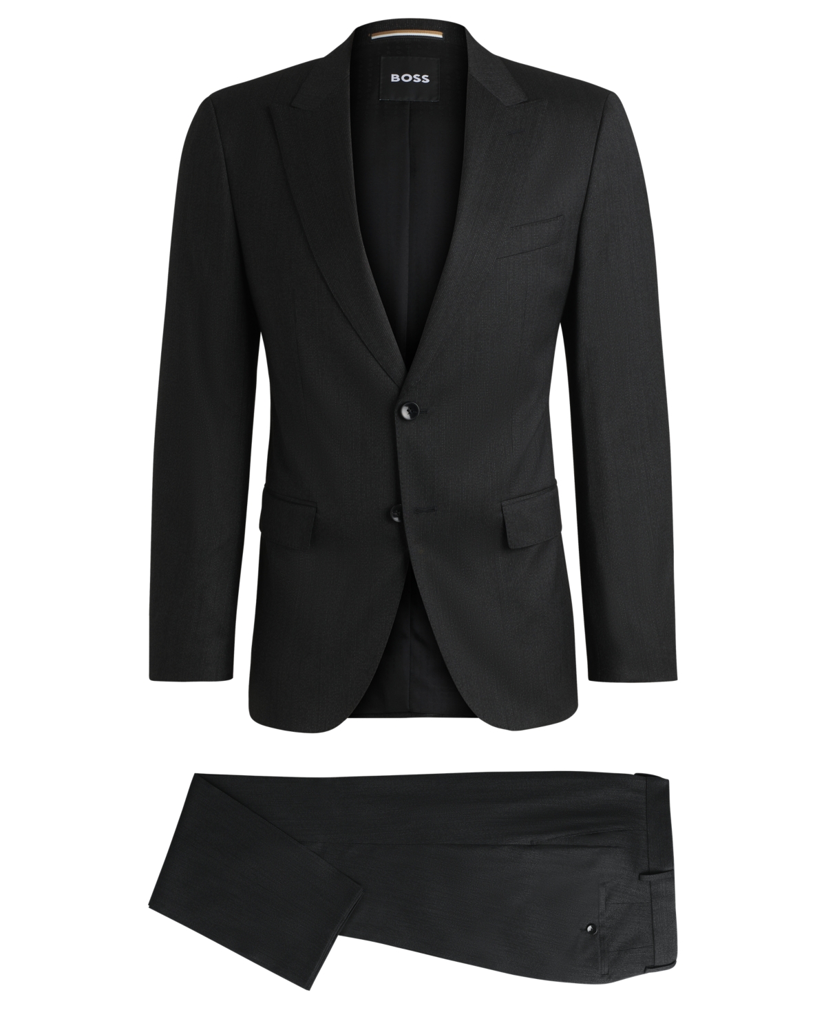 Boss by Hugo Boss Men's Micro-Patterned Slim-Fit Suit