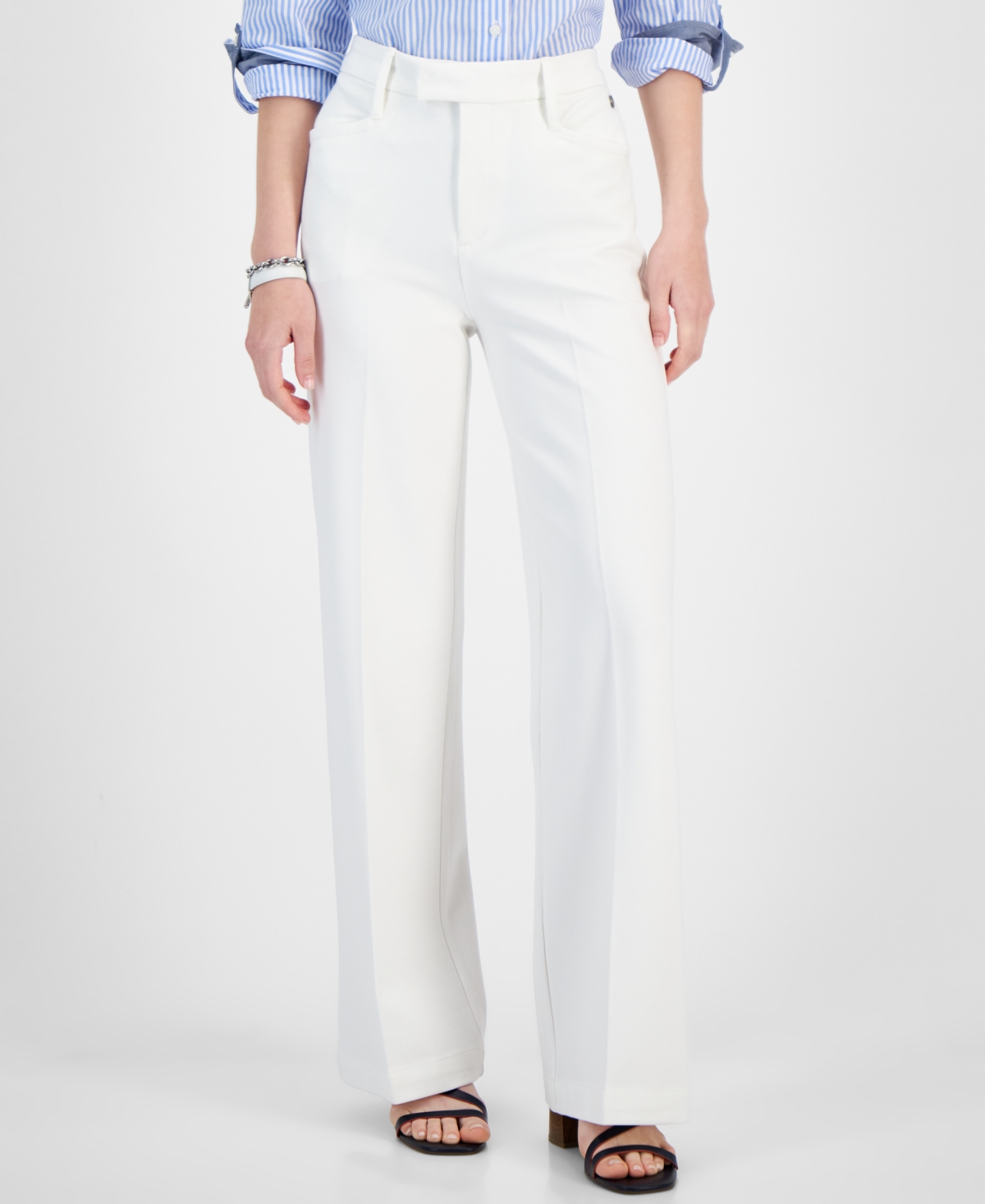 Tommy Hilfiger Women's Ponte Knit Boot-Cut Trousers