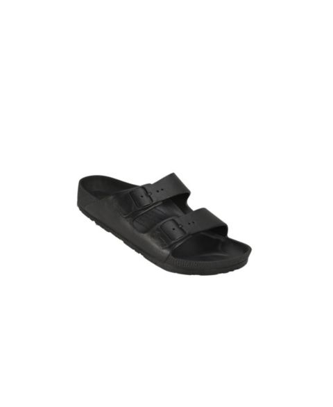 Мужские сандалии Tecs Two Band Sandals Black, цвет: Чёрный