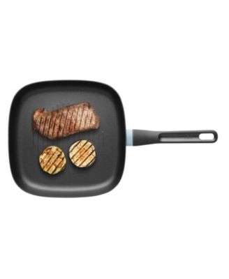 Slate Nonstick Aluminum Grill Pan 10.25"