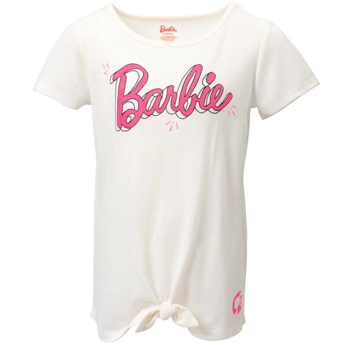 Barbie Girls Graphic T-Shirt and Shorts Outfit Set to -/ white