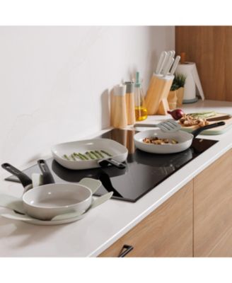 Leo Glints 5Pc Ceramic Nonstick Cookware Set, Spirit, Recycled