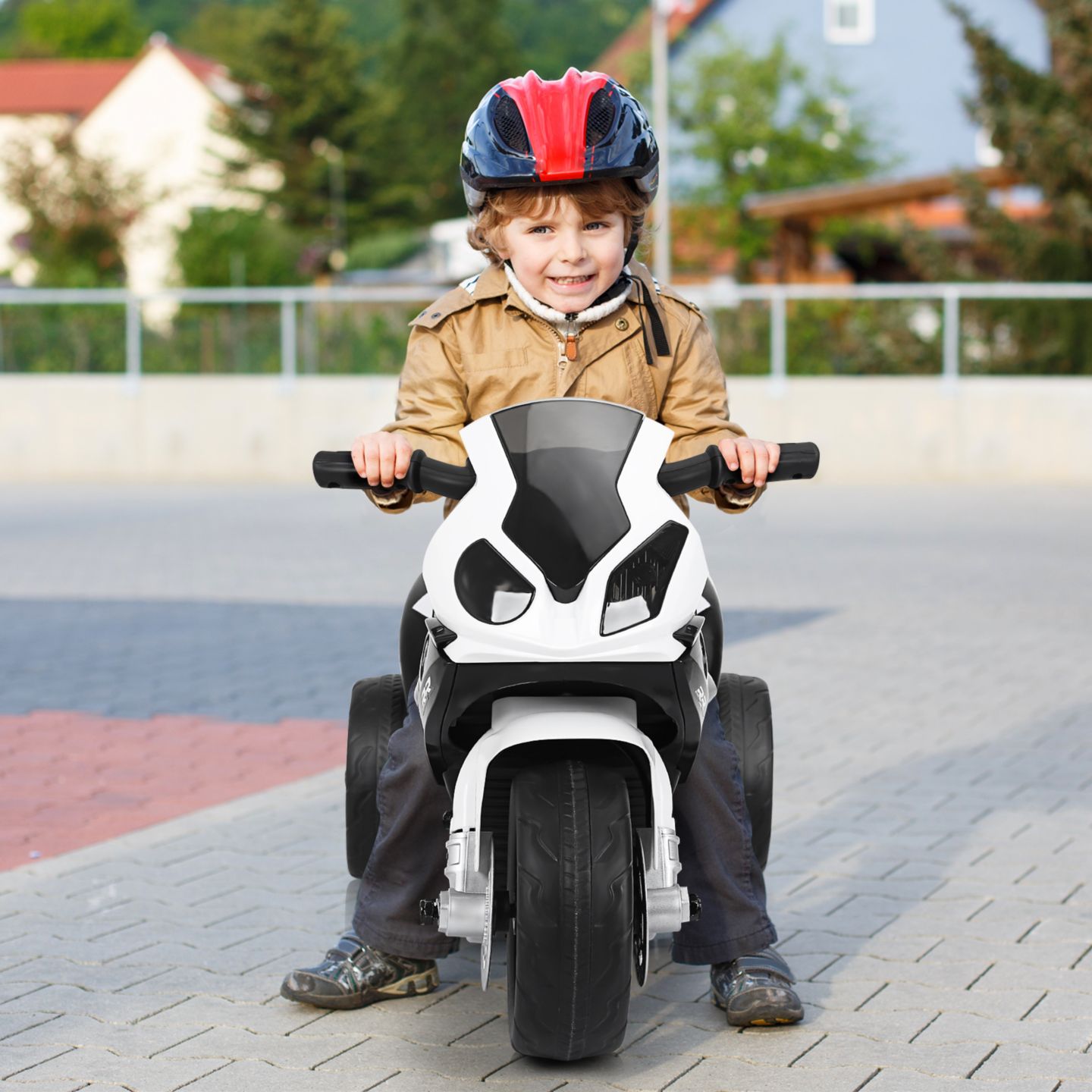 Детская игрушка Costway 6V Kids Ride-On Quad with LED Headlight & Rechargeable Battery, 44 lbs Capacity, Ages 18-36 Months, цвет: Чёрный — фото 5