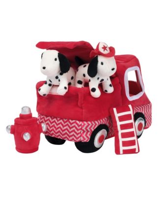 Fire Truck 5pc Developmental Plush Soft Toy Interactive Play Set