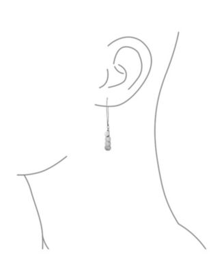 Boho Bali Style Swirling Disc Sequin Geometric Dangle Threader Earrings .925 Sterling Silver