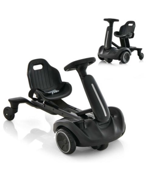 Детская игрушка Costway 6V Kids Ride-On Drift Car 360-Degree Spin Go-Kart, 55 lb. Capacity, Ages 3-8, цвет: Чёрный