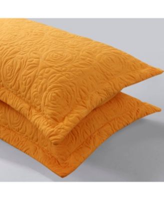 2 Pcs Embroidered Pillow Shams-King