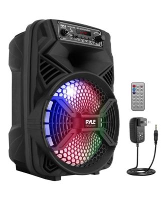 Pyle 8” Bluetooth Portable PA Speaker With Rechargeable Battery, Party ...