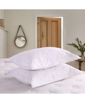 2 Pcs Embroidered Pillow Shams-King