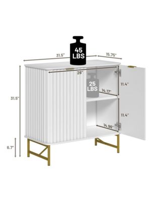 2-Door Accent Cabinet Storage Cabinet