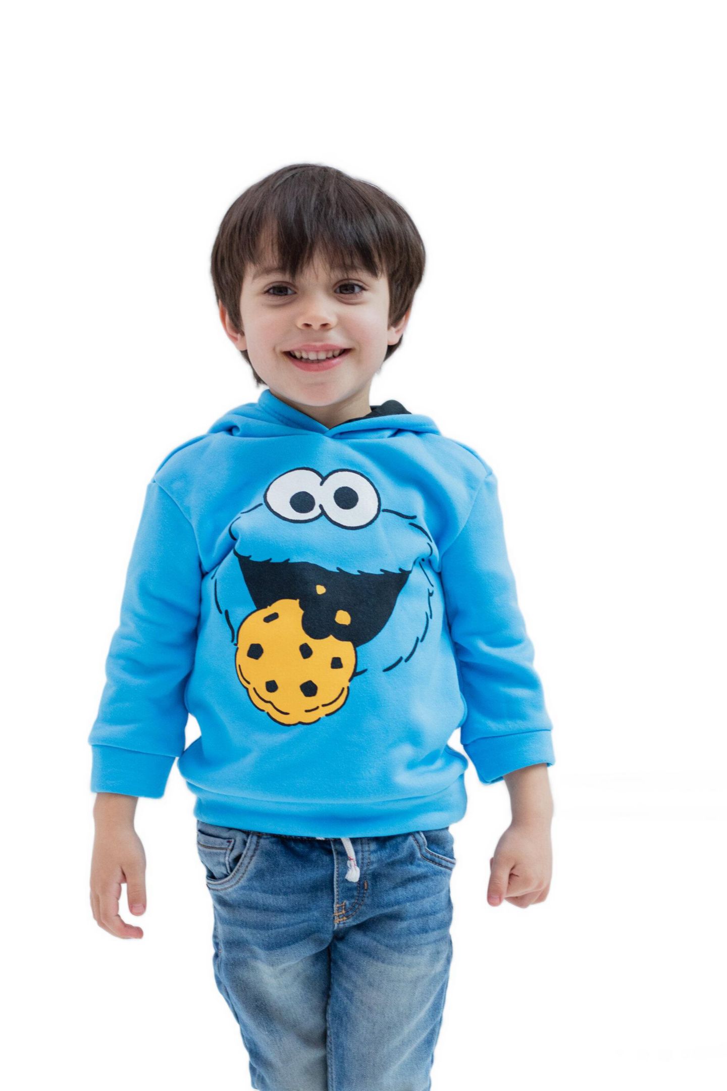 Худи Sesame Street Fleece Pullover для мальчиков-малышей, цвет: Синий — фото 2