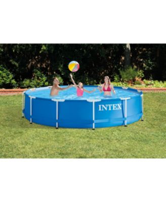 9.8' x 29.5" Rectangular Frame Above Ground Outdoor Backyard Swimming Pool