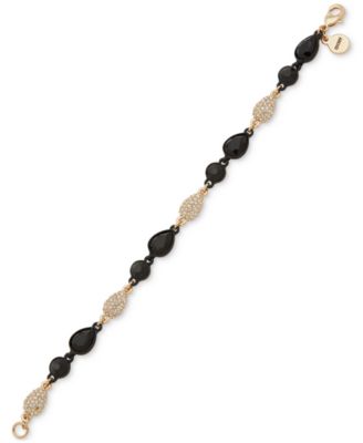 DKNY - Two-Tone Pav&eacute; & Stone Tear-Shape Flex Bracelet