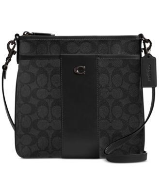 Coach messenger crossbody black sale