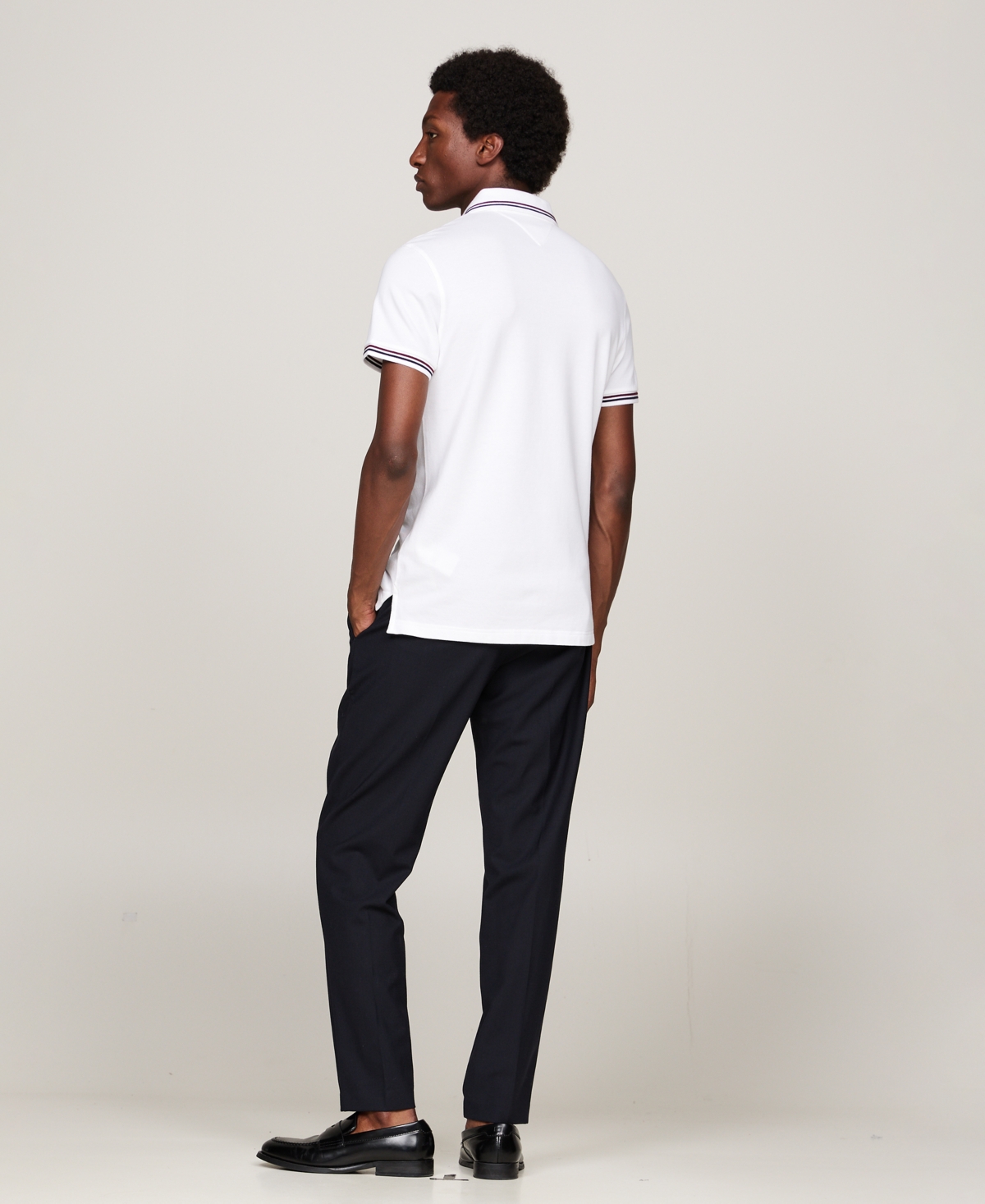 Tommy Hilfiger Regular Fit Tommy Wicking Polo In White