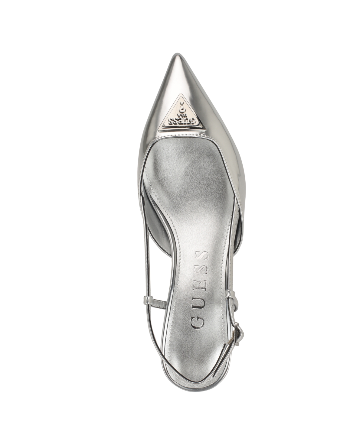 Guess Women's Jesson Pointed Slingback Kitten Heel Mules