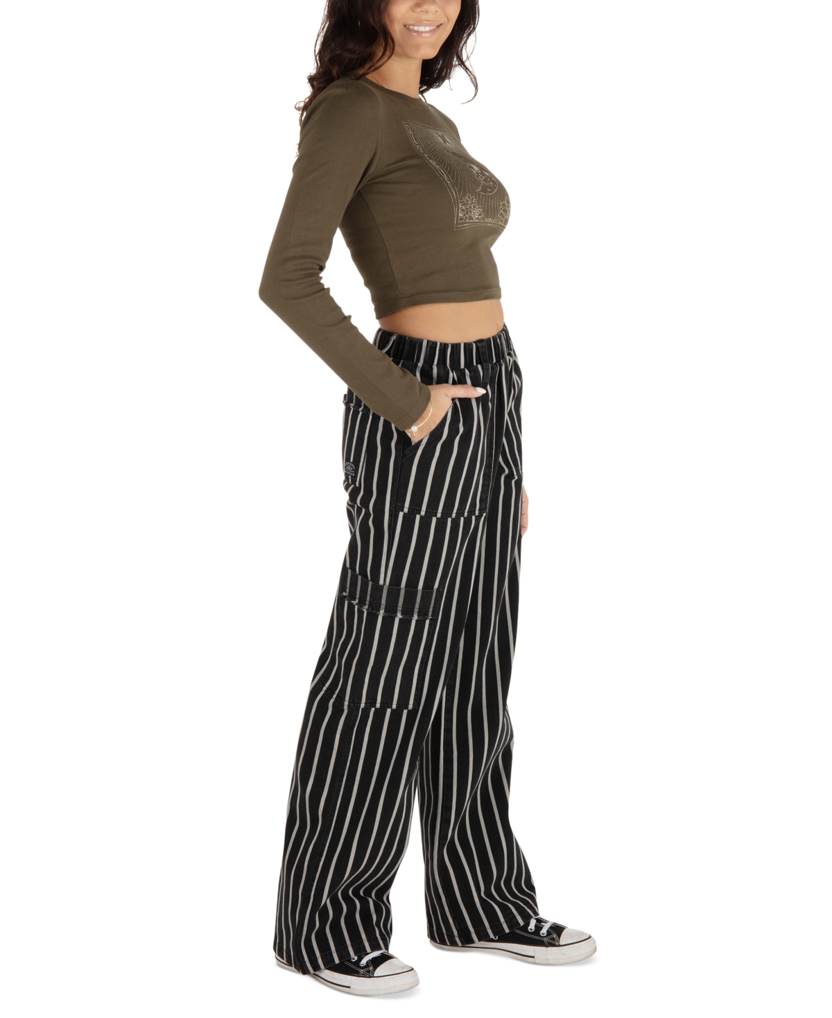 HURLEY JUNIORS' SLOAN STRIPED PULL-ON PANTS 