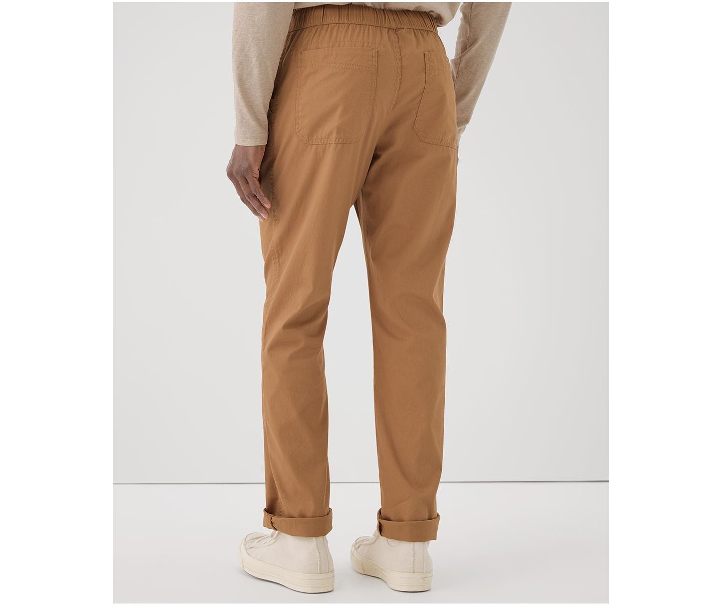Мужские брюки Pact Organic Cotton Daily Twill Midweight Pant - 32" Inseam, цвет: Верблюжий — фото 4