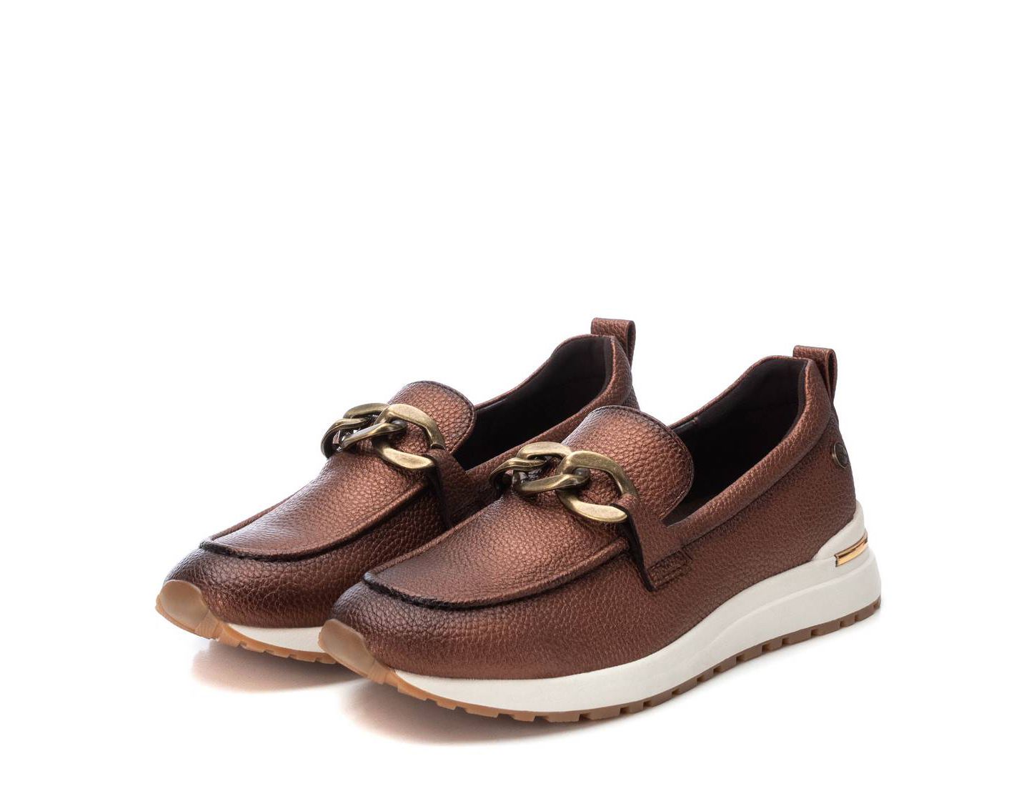 Женские мокасины XTI Casual Moccasins, цвет: Бронзовый — фото 3