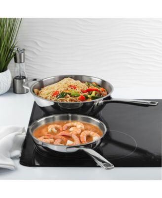 DiNA Helix 2pc Recycled 18/10 Stainless Steel Stir Fry Cookware Set