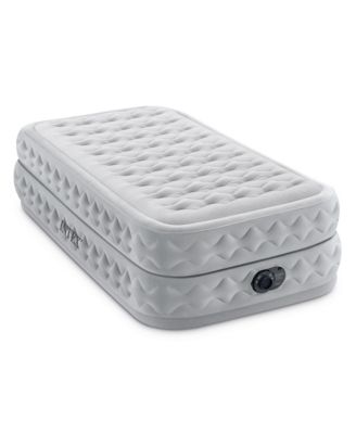 64487ED Supreme Air Flow Fiber Tech Air Mattress with Built in Pump, Twin