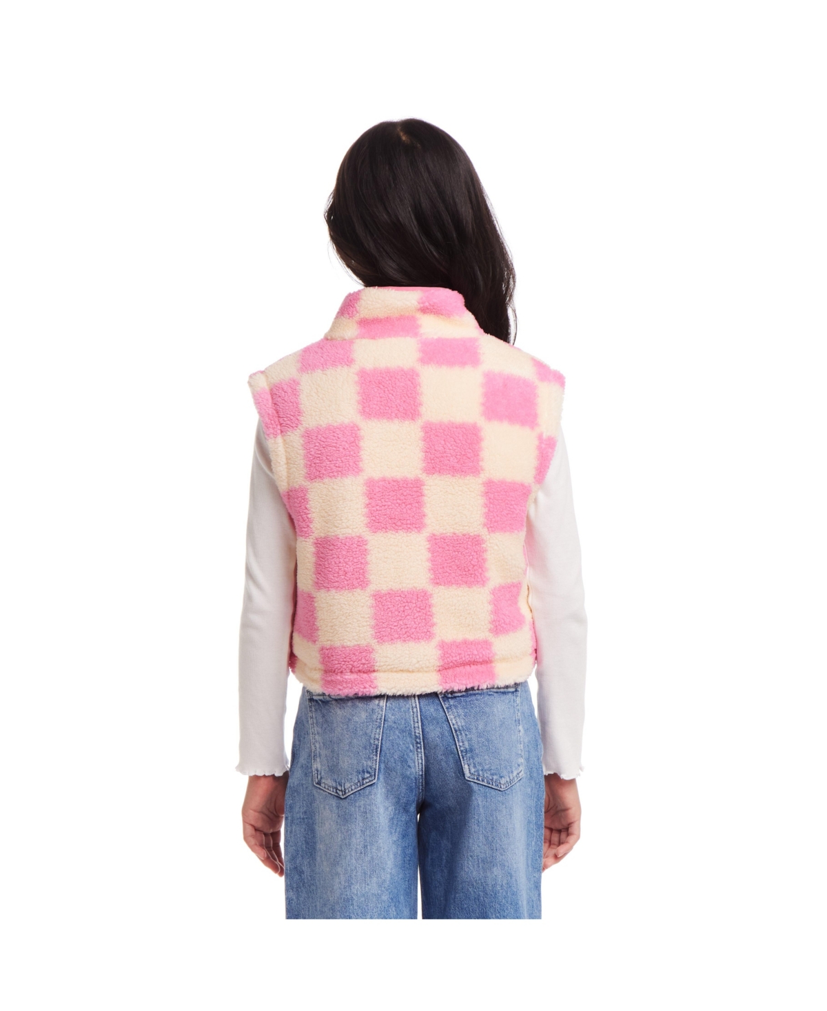 Andy & Evan Big Girls Checkered Puffer Vest