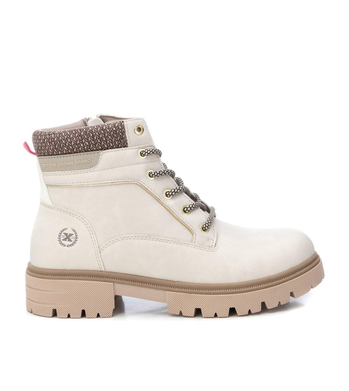 Women's Combat Booties By - Ivory