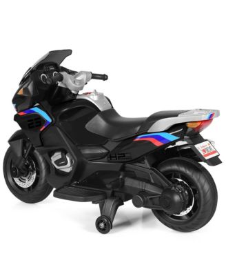 12V Kids Ride On Motorcycle Electric Motor Bike w/ Training Wheels & Light