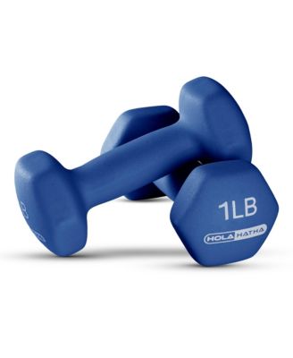 1, 2 and 3 lb Neoprene Dumbbell Strength Training Weight Set with Rack