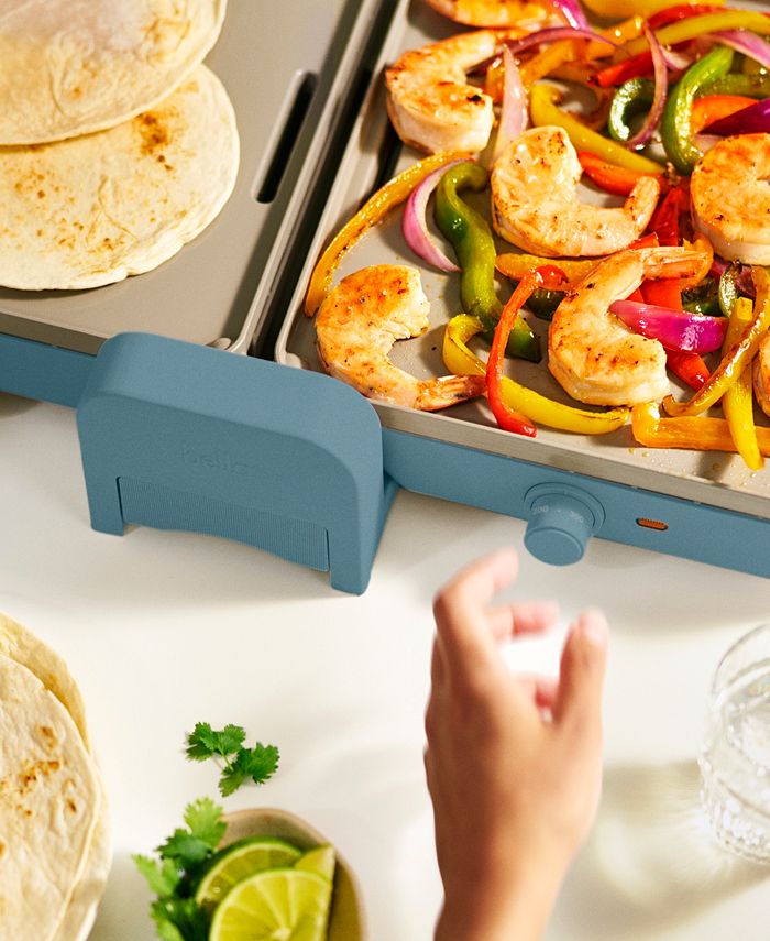 bella Fold & Store Dual Temp Griddle - Blue
