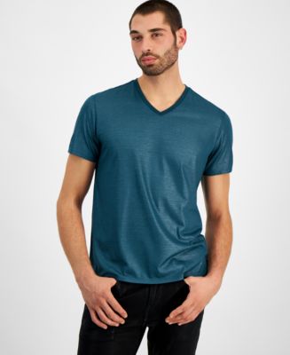 GUESS Men's Mason Yoke V-Neck T-shirt - Macy's