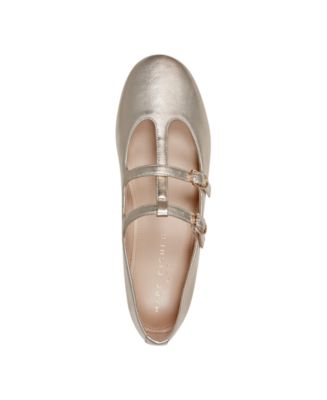 Women's Evie Double Buckle T-Strap Flats