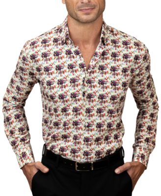 Tayion Collection - Men's Slim-Fit Dress Shirt